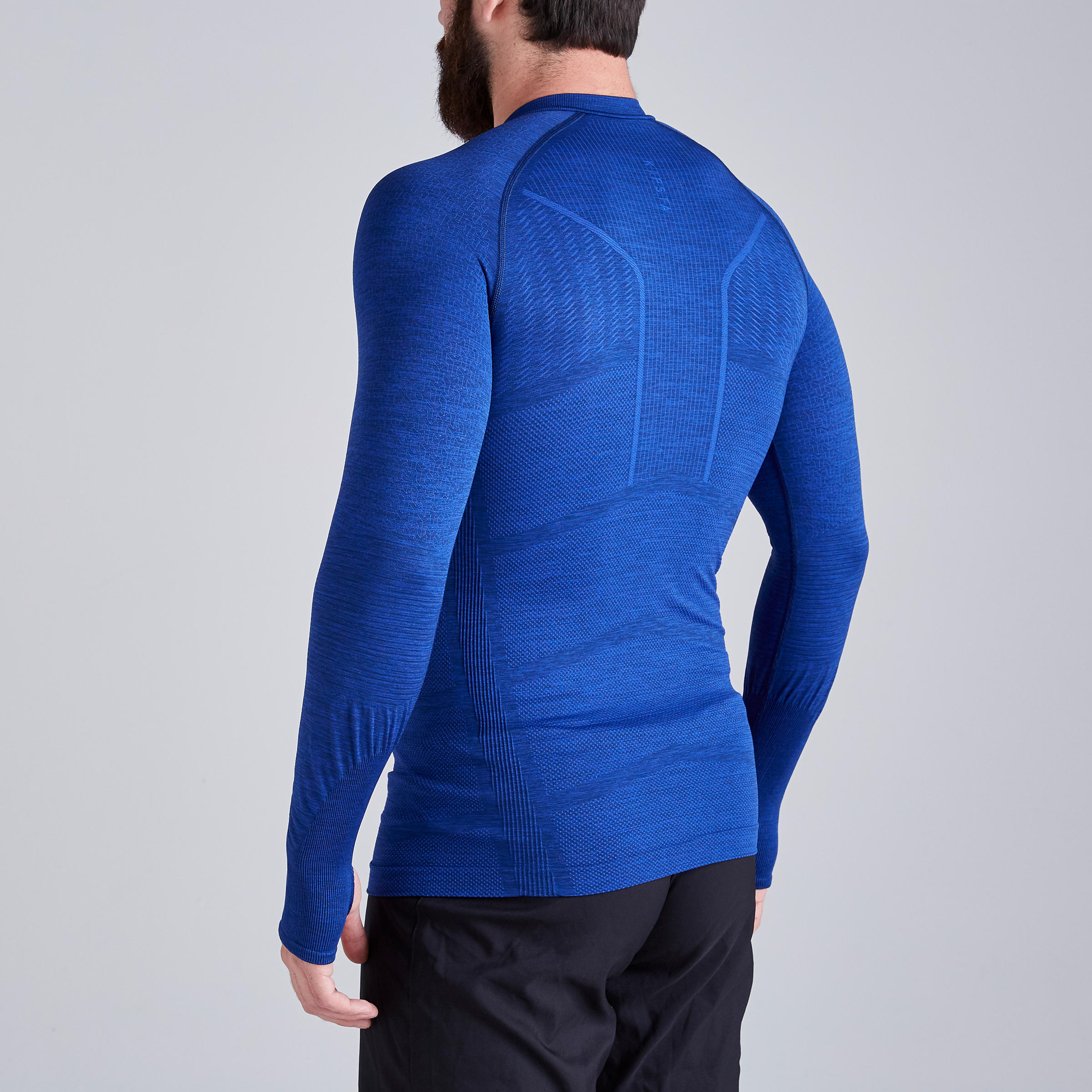 Adult Thermal Base Layer Top Keepdry 500 - Mottled Blue 5/10