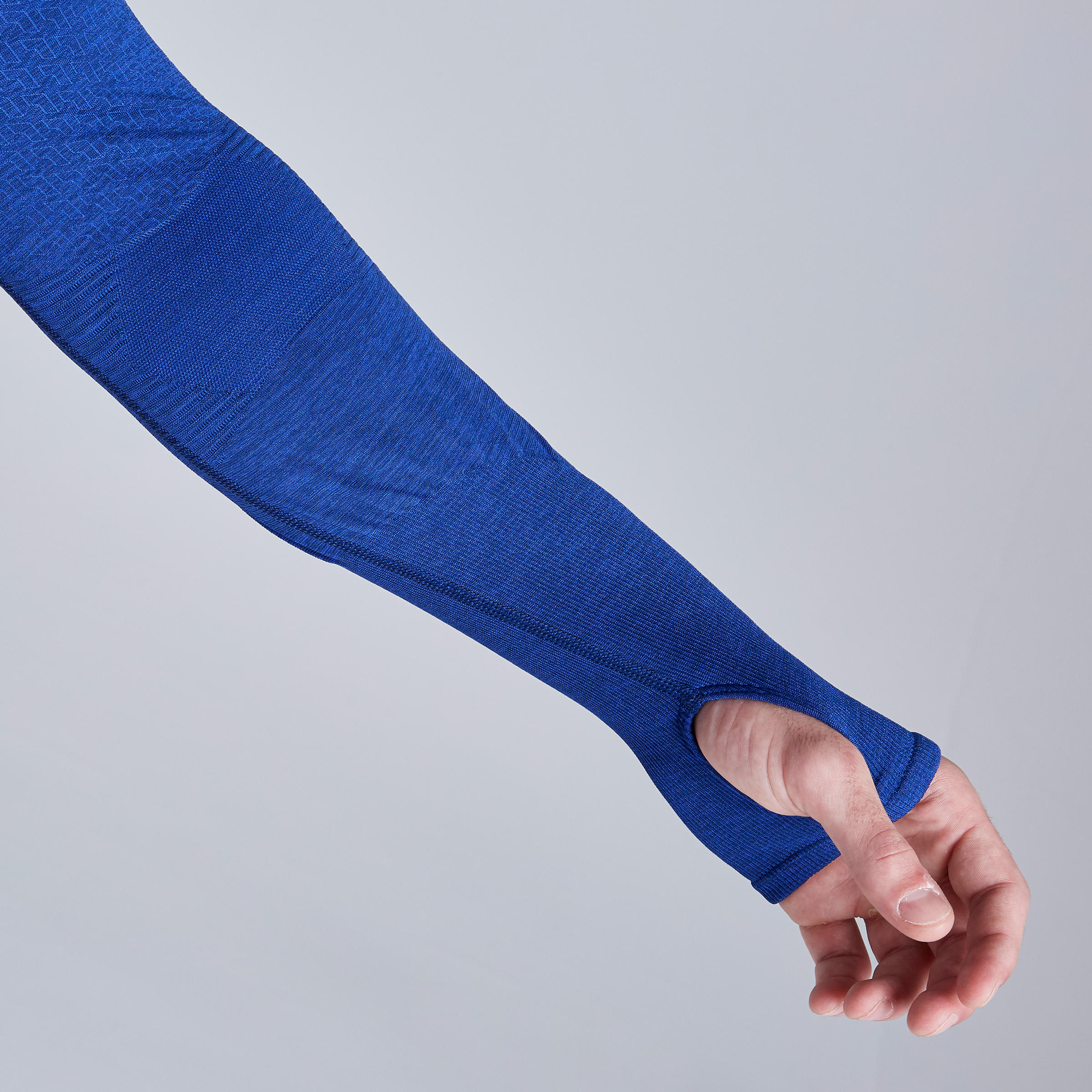 Adult Thermal Base Layer Top Keepdry 500 - Mottled Blue 9/10