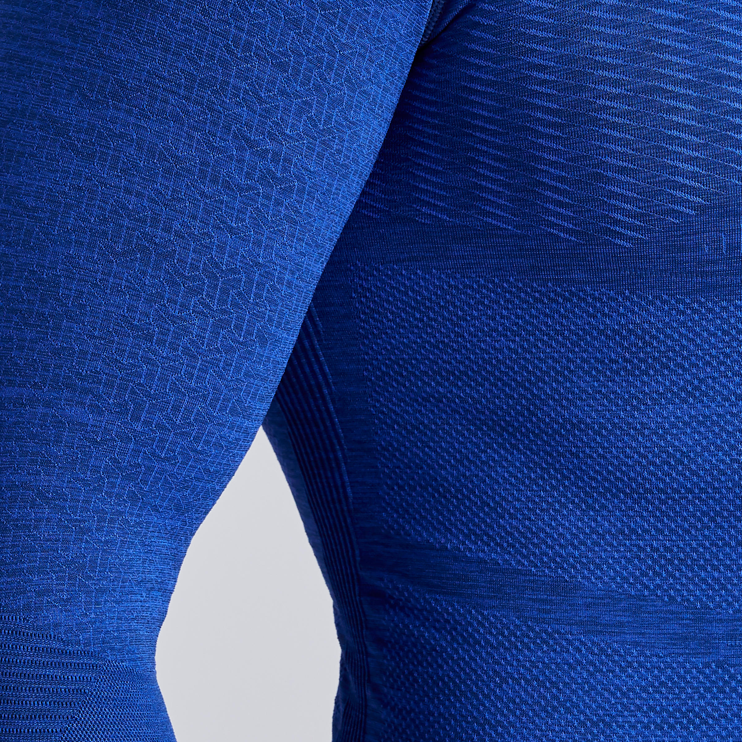 Adult Thermal Base Layer Top Keepdry 500 - Mottled Blue 8/10