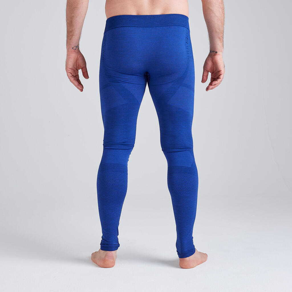 Men's Football Tights Keepdry 500 - Mottled Blue