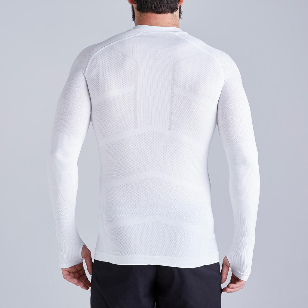 Adult breathable football base layer, white