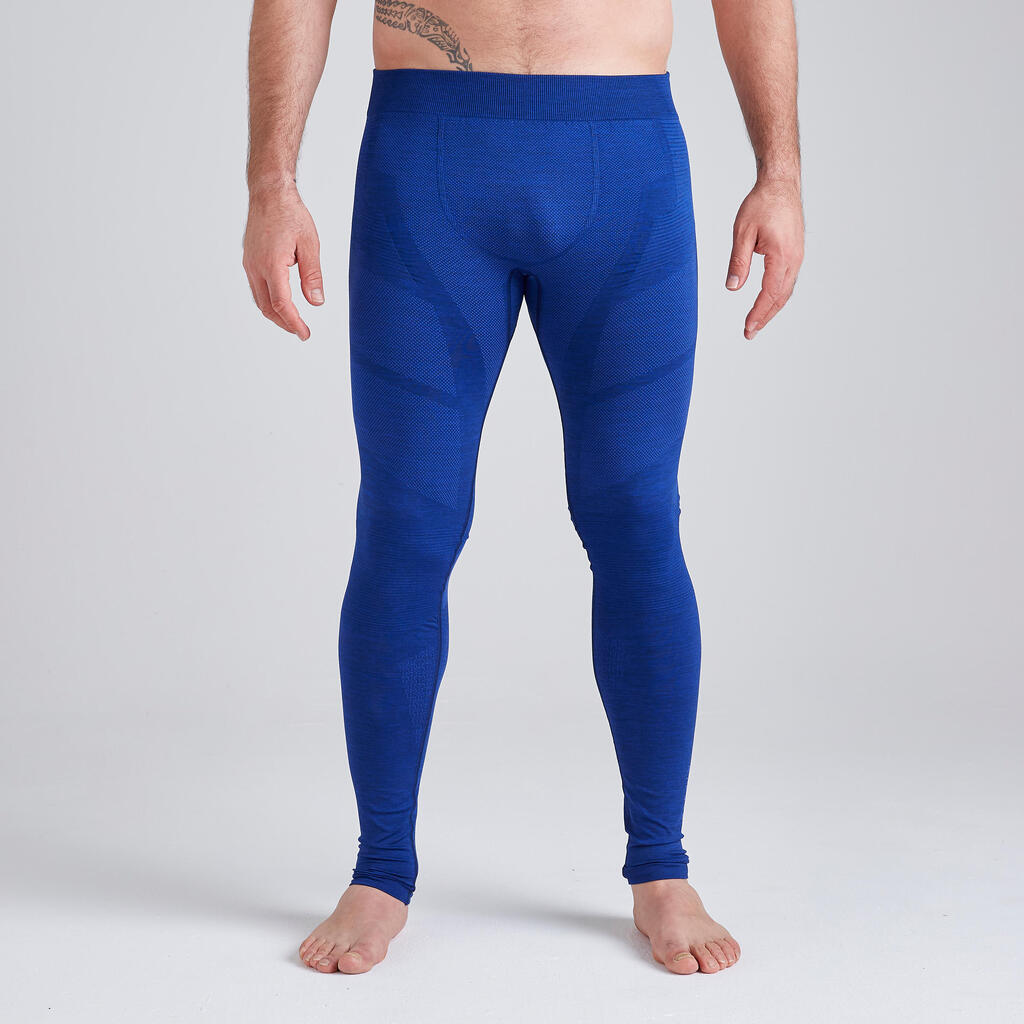 Men's Football Tights Keepdry 500 - Mottled Blue