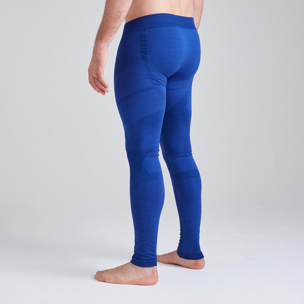 Men's Football Tights Keepdry 500 - Mottled Blue