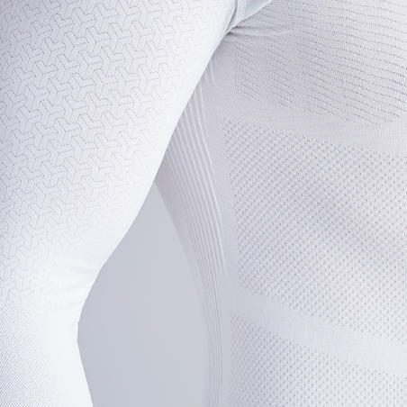 Sous-Vêtements Thermique Homme  Kipsta Sous-vêtement Keepdry 500 adulte  manches longues blanc Blanc Glacier — Dufur