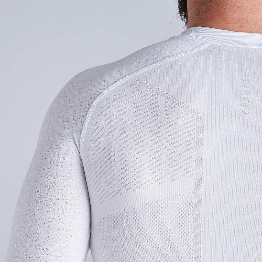 Adult breathable football base layer, white