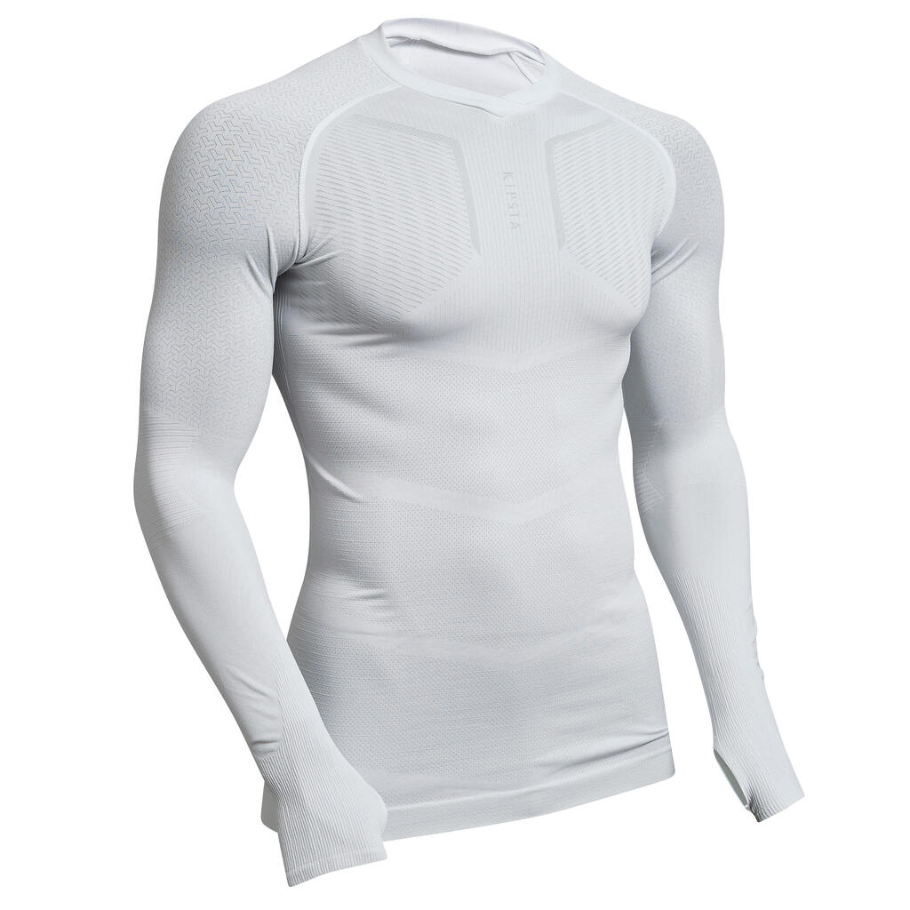 Adult breathable football base layer, white