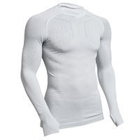 Camiseta térmica Keepdry 500 adulto mangas largas blanco 