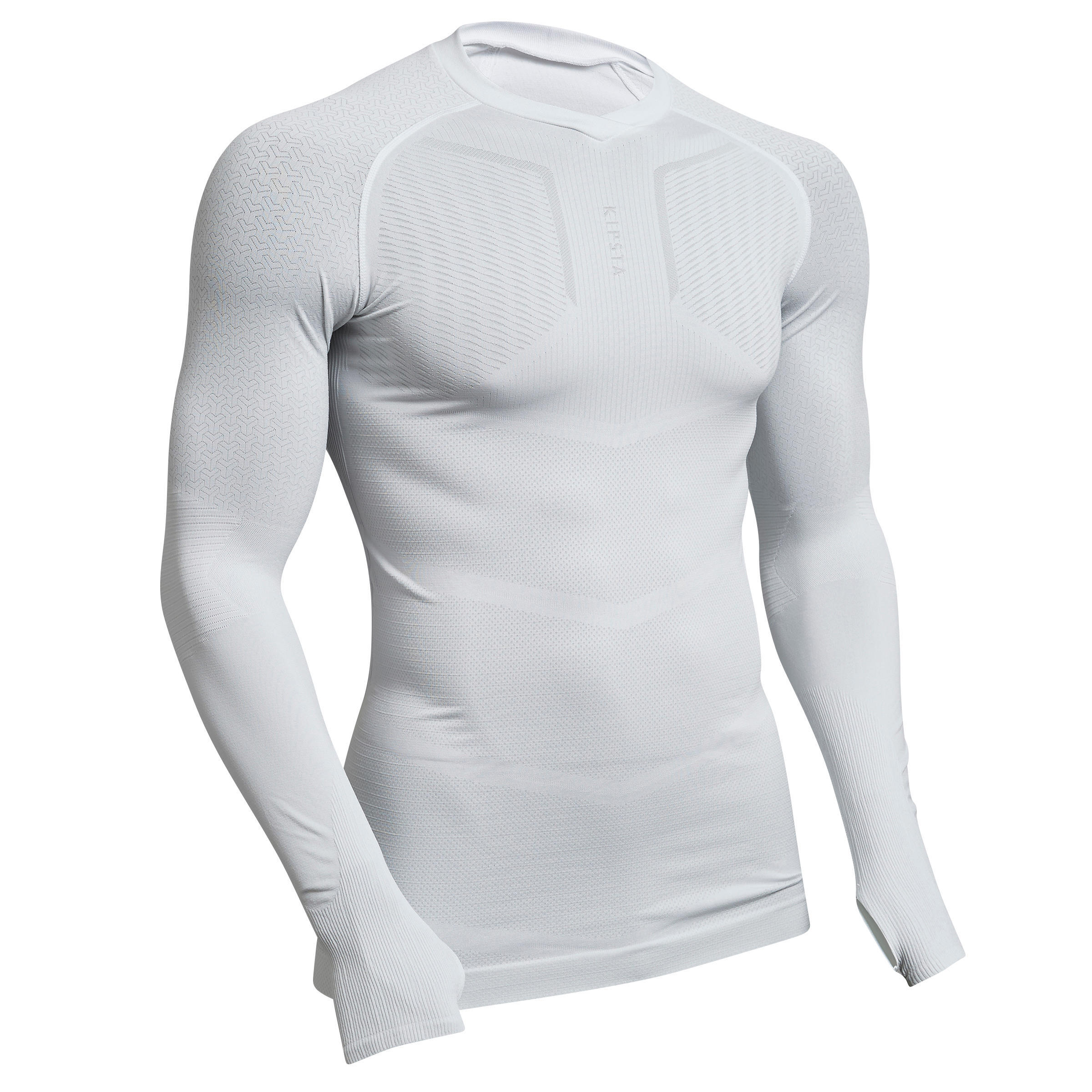 Sous-vêtement Keepdry 500 adulte manches longues blanc 2/17