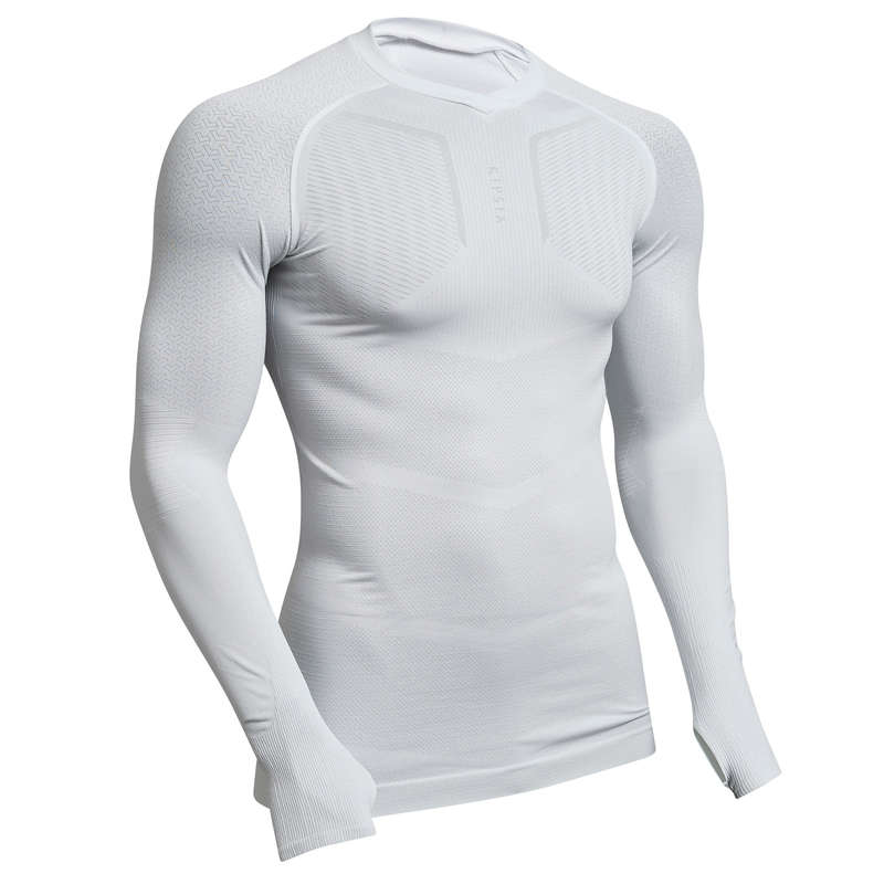 UNDERWEAR TEAM SPORT SENIOR Football - Keepdry 500 Adult - White KIPSTA - Football Clothing