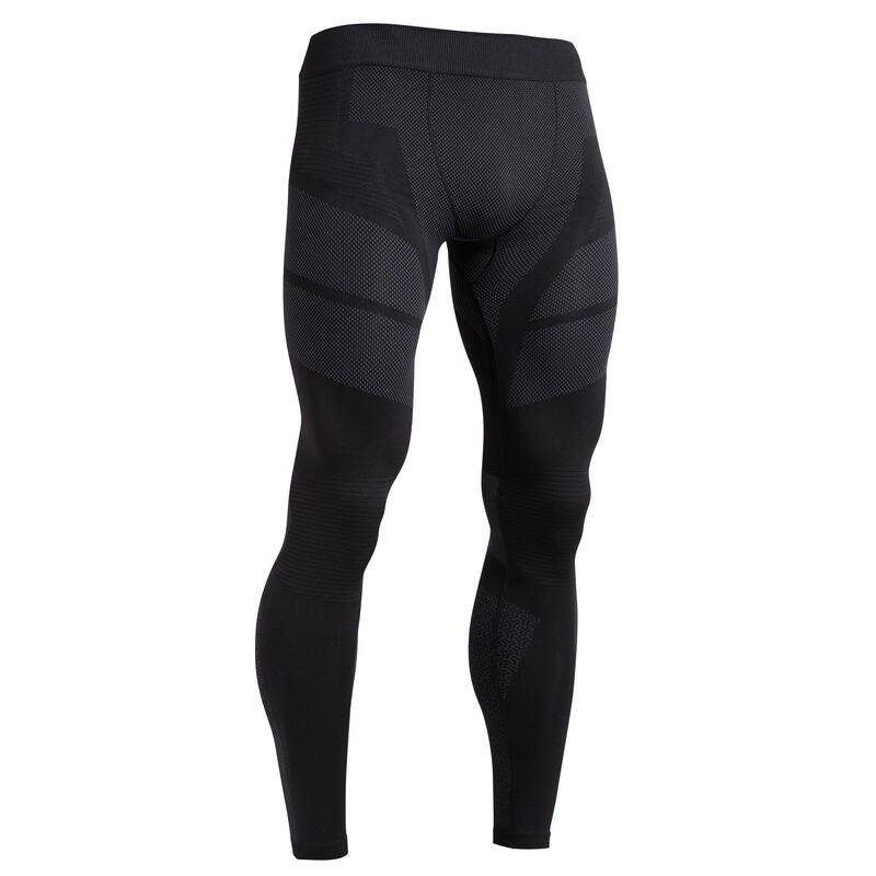 Men's Football Tights Keepdry 500 - Black - Decathlon