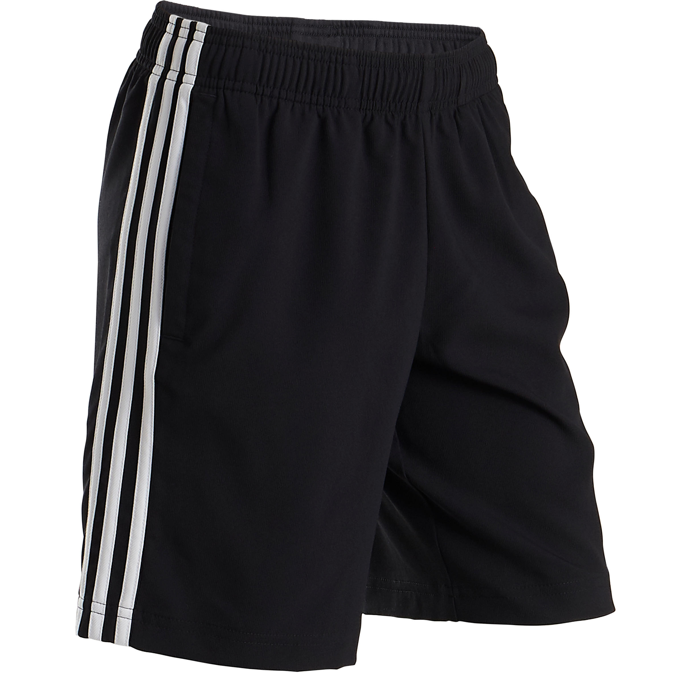 Pantaloncini bambino Adidas neri con logo ADIDAS | DECATHLON