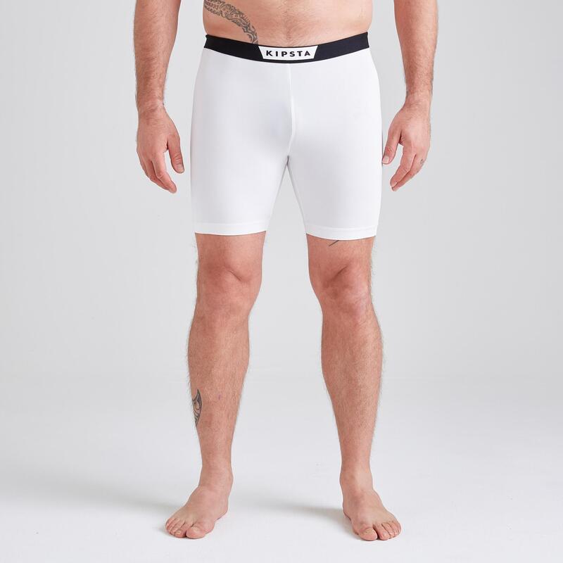 Sous-short de football adulte Keepdry 100 blanc