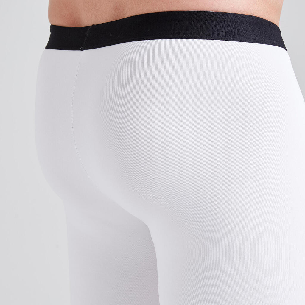 Adult Football Undershorts Keepdry 100 - White