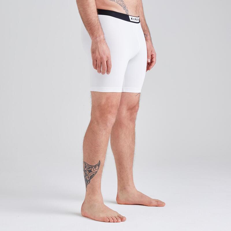 Sous-short de football adulte Keepdry 100 blanc