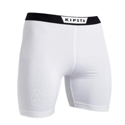 Short Térmico Fútbol Adulto Kipsta Keepdry 100 blanco