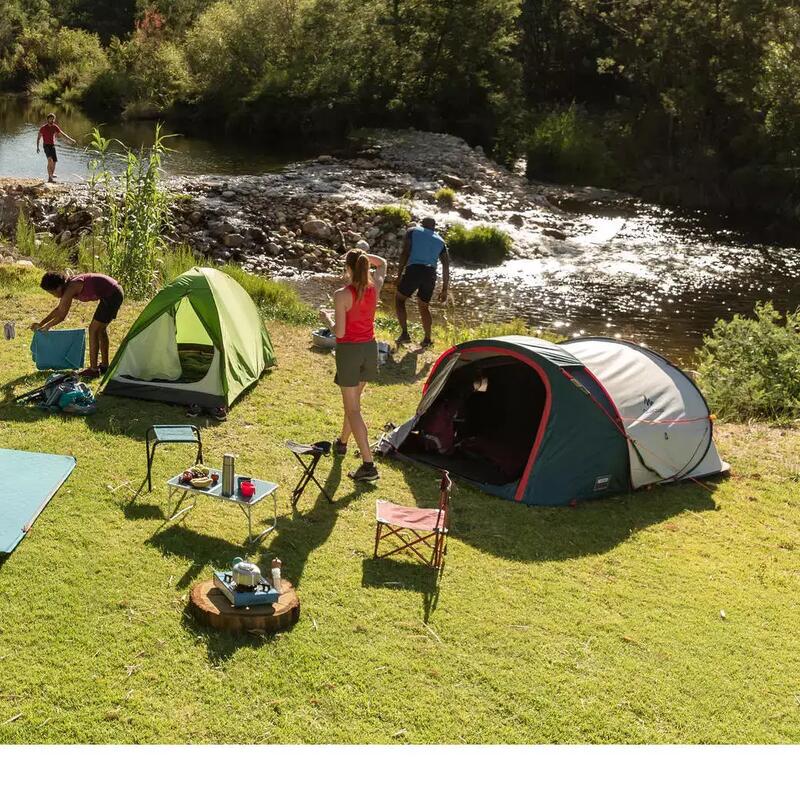 Different camping tents and gears by DECATHLON