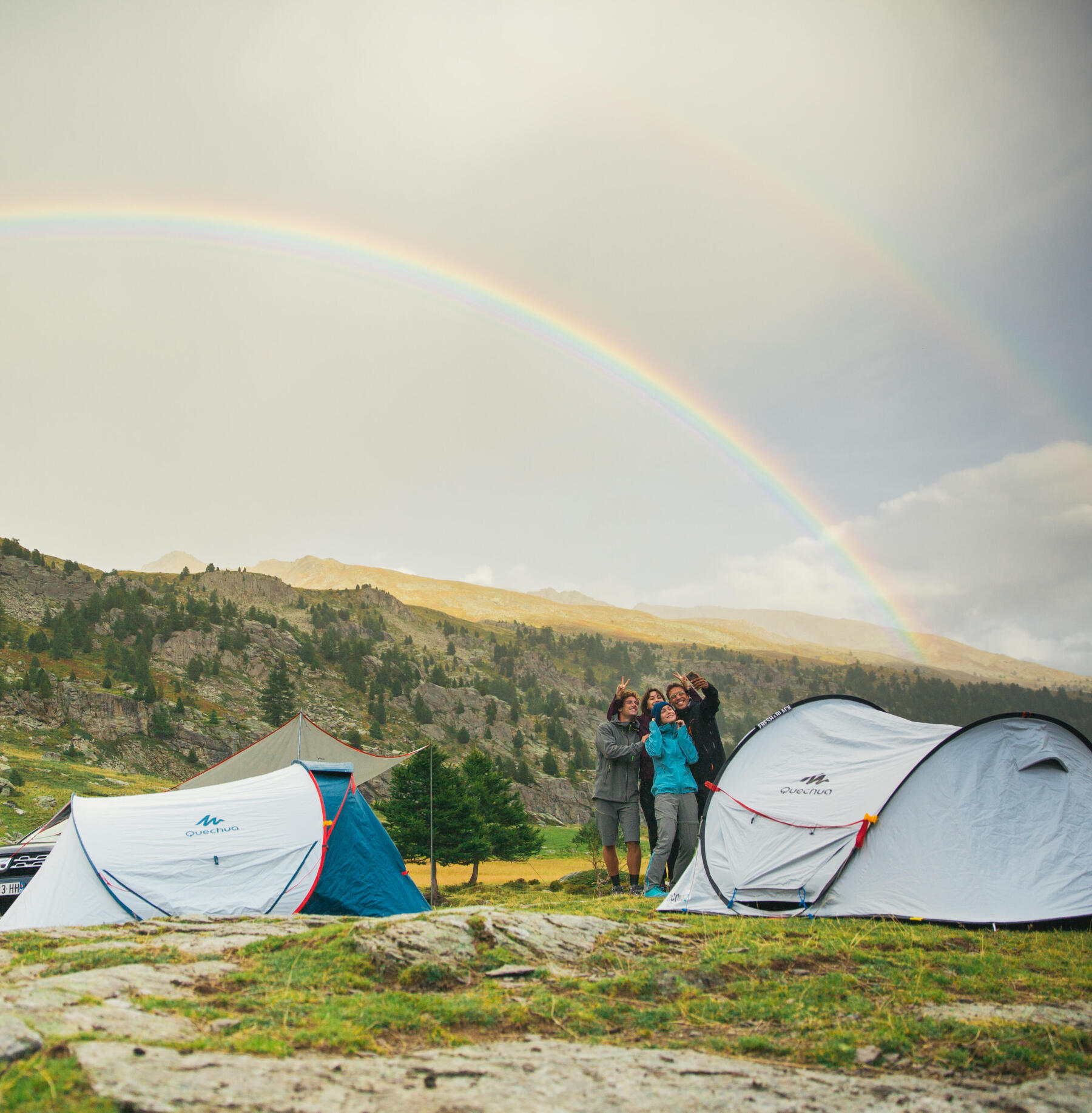 How to pitch a tent