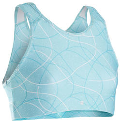 Brassière respirante S900 fille GYM ENFANT bleu clair AOP