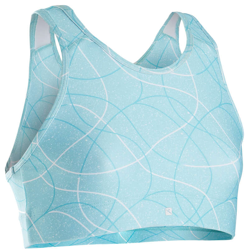 GIRL EDUCATIONAL GYM APPAREL Clothing - S900 Girls' Gym Sports Bra DOMYOS - Underwear