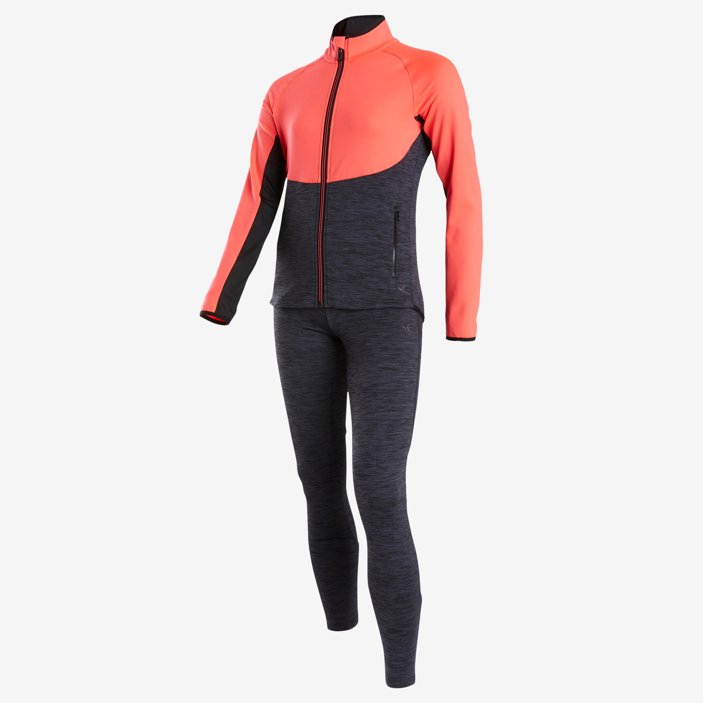 Kids' Breathable Tracksuit - Pink/Black 2/9