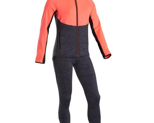 DOMYOS S500 Girls' Tracksuit - Pink AW19
