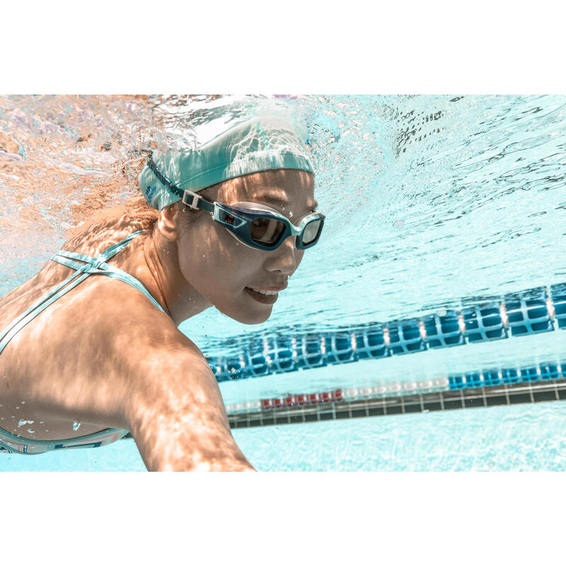 Schwimmbrillen-Glas Stärke -4.00 für Schwimmbrille Selfit Größe L getönt