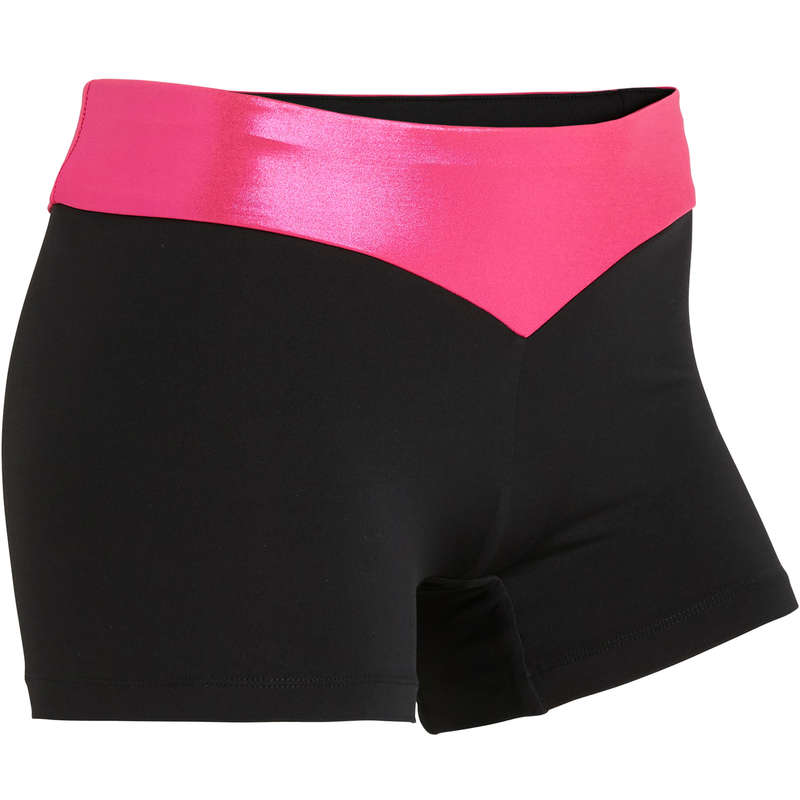 WOMEN ARTISTIC GYM APPAREL, HAND GRIP Clothing - 500 Gymnastics Shorts - Pink DOMYOS - Bottoms