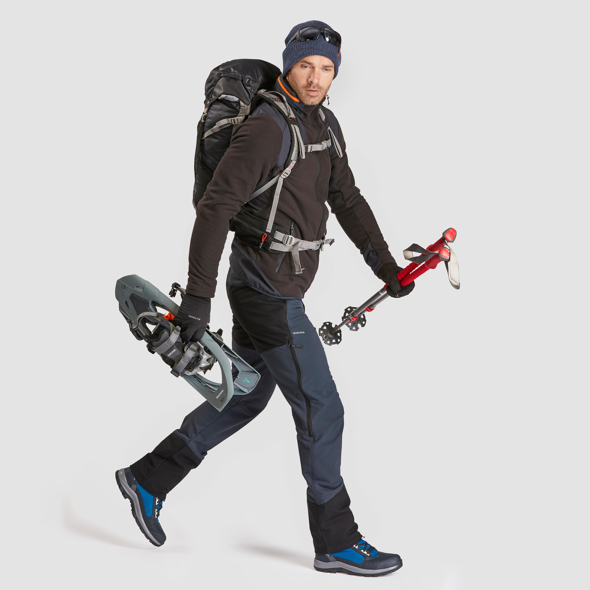 Pantaloni trekking uomo SH520 X-WARM STRETCH | con ghette integrate QUECHUA  | DECATHLON