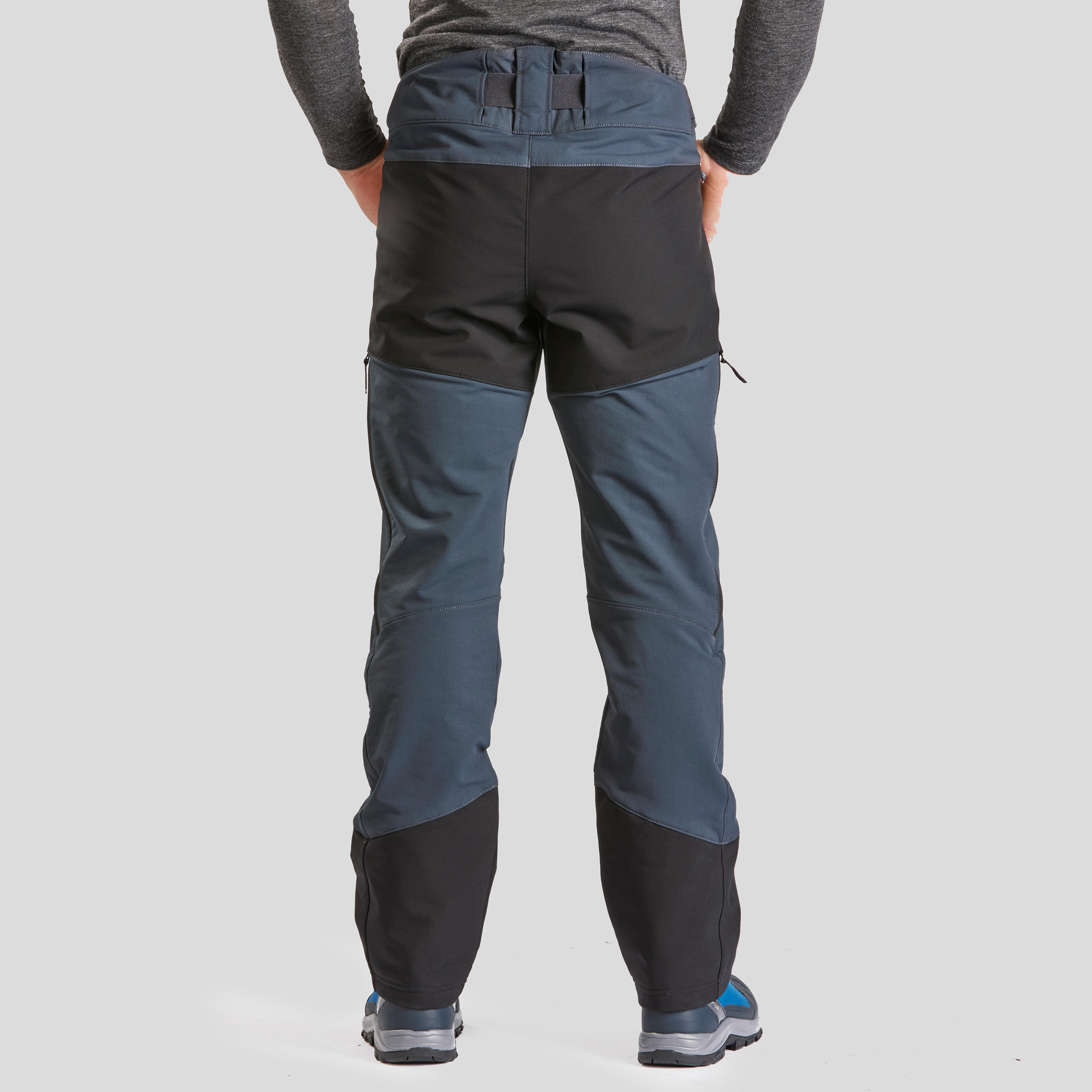 Men's Breathable Warm Pants - SH 500 Grey - Carbon grey, black - Quechua -  Decathlon