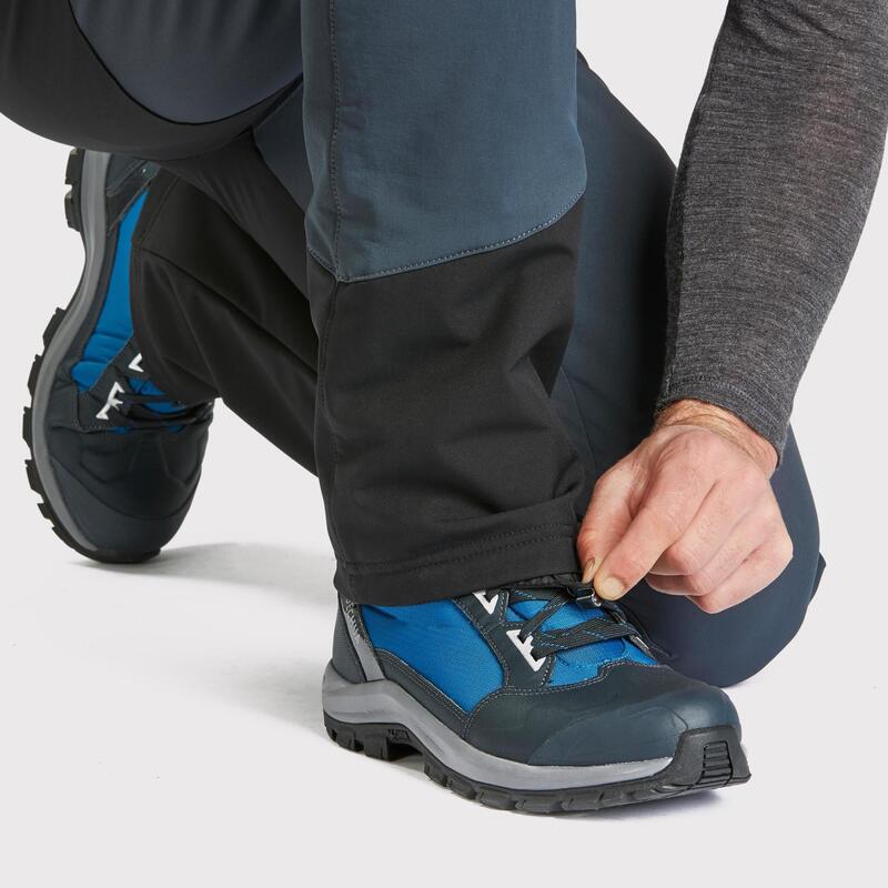 Pantalon de drumeție călduros și hidrofobSH500 VENTIL gri, bărbați