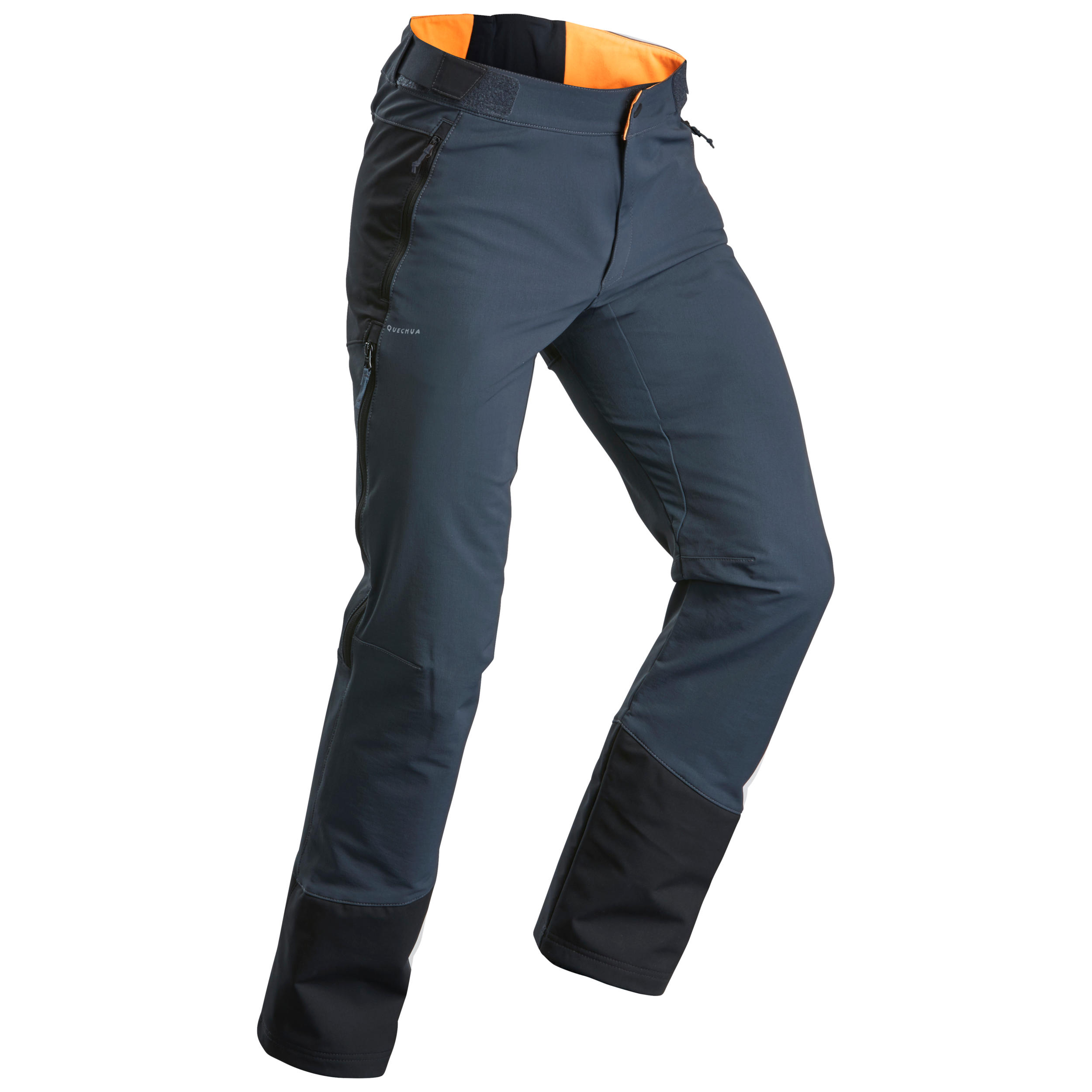 Pantalon Iarnă Călduros Hidrofob Drumeție pe zăpadă SH520 X-Warm Negru Bărbați Bărbați