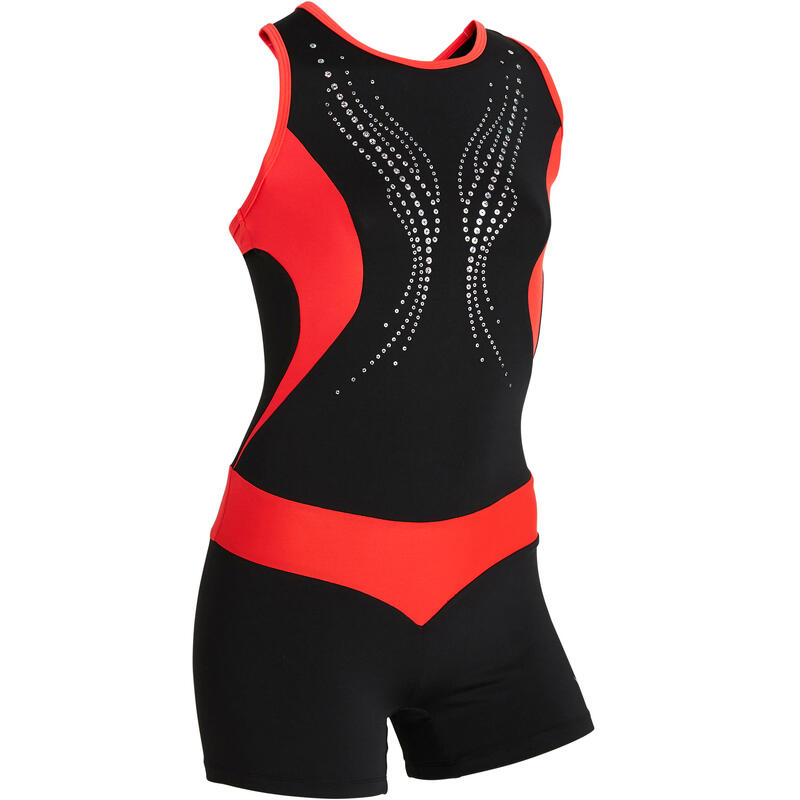 Combishort de gymnastique Artistique Féminine 500