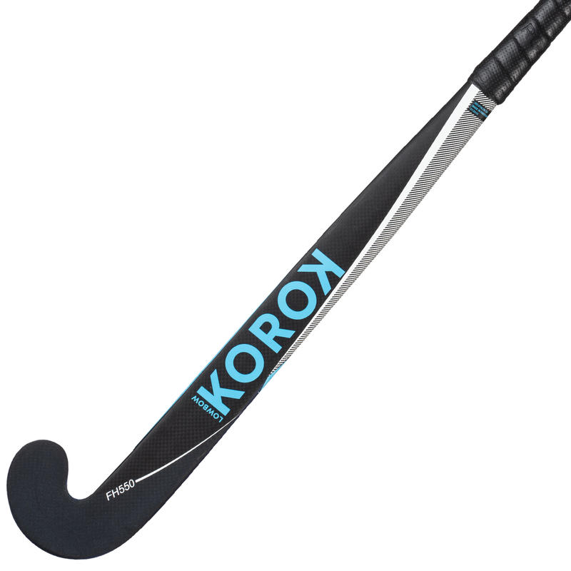 FH550 Adult Intermediate 50 Carbon Field Hockey Low Bow Stick Decathlon