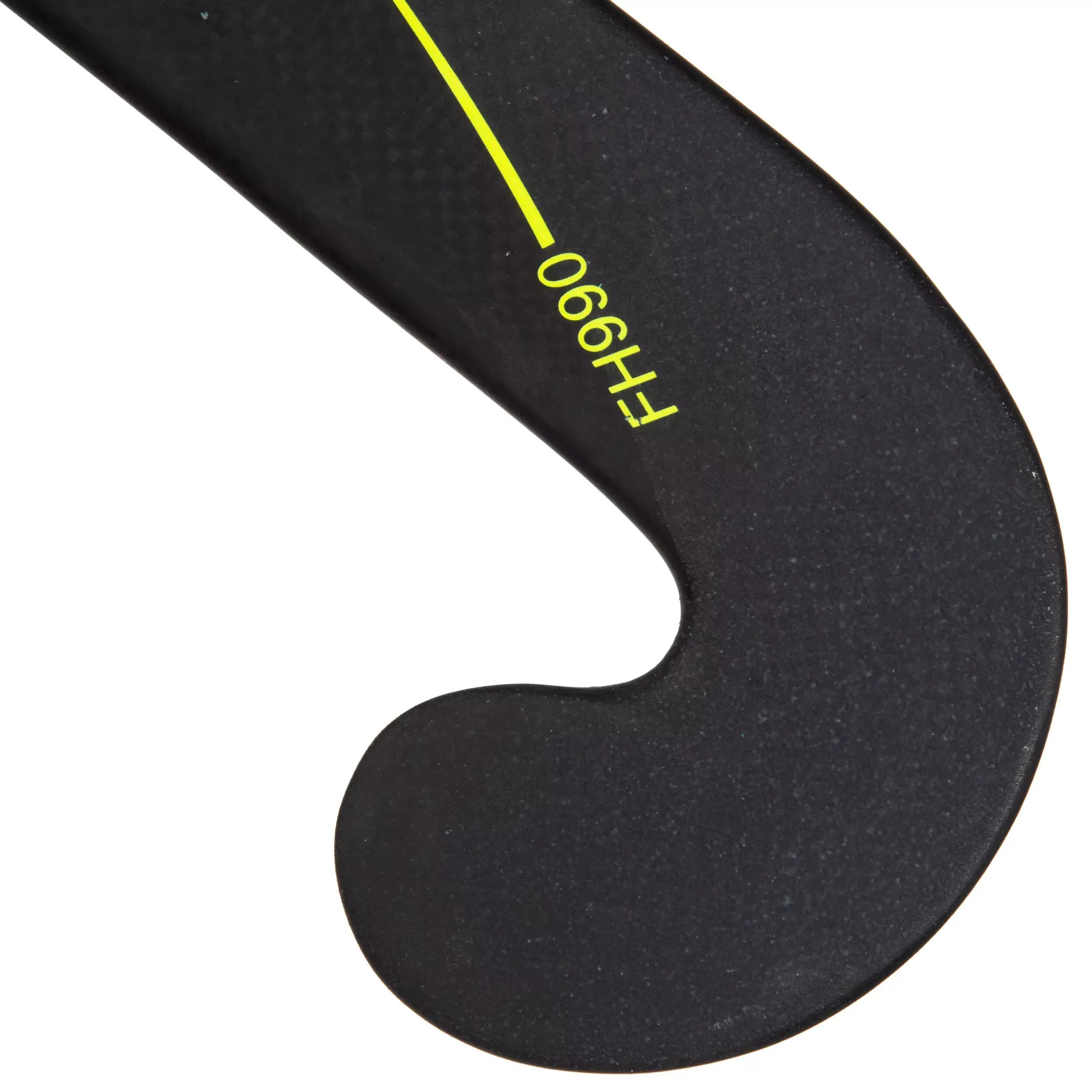 FH990 Adult Advanced 95% Carbon Field Hockey Mid Bow Stick - Yellow 6/9