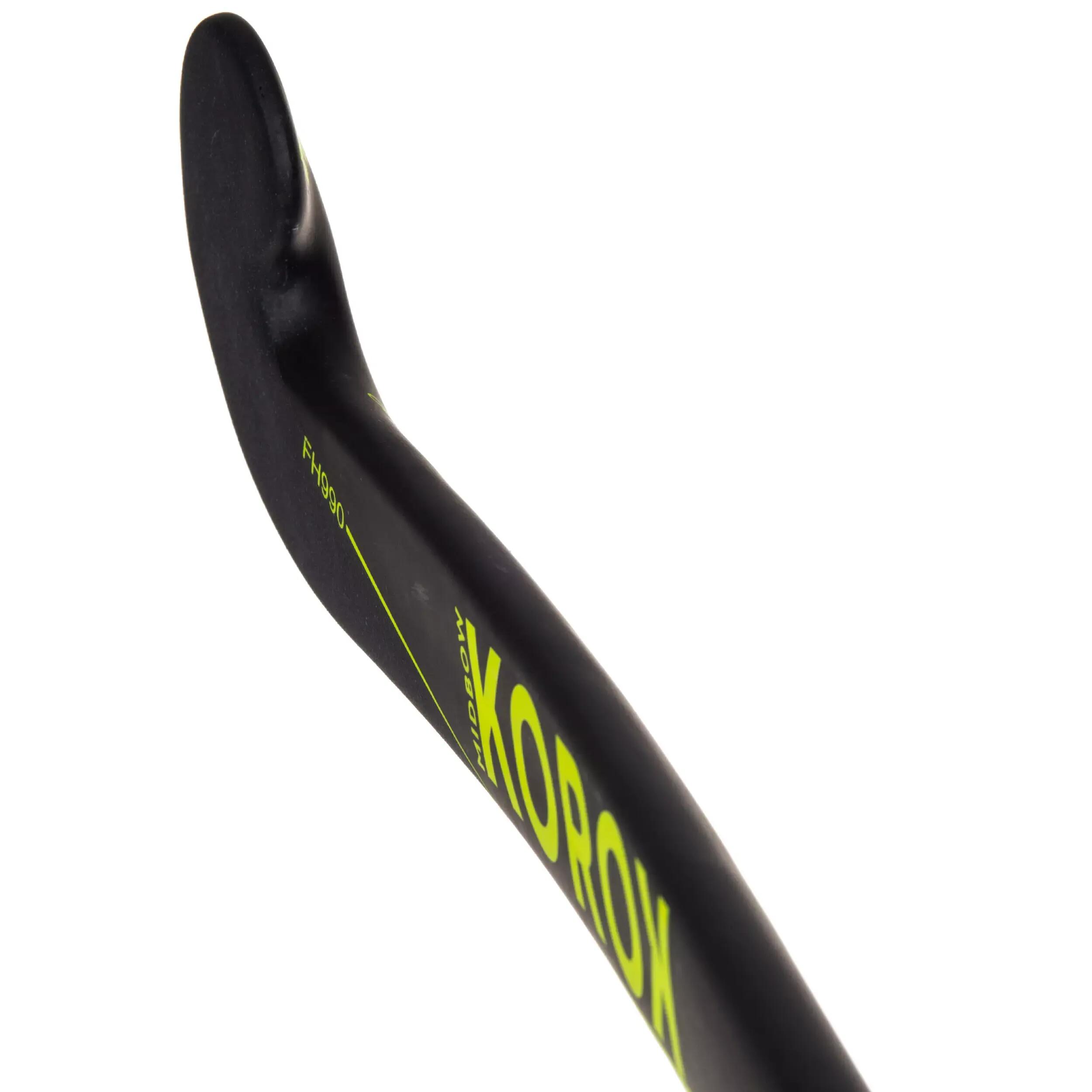 FH990 Adult Advanced 95% Carbon Field Hockey Mid Bow Stick - Yellow 5/9