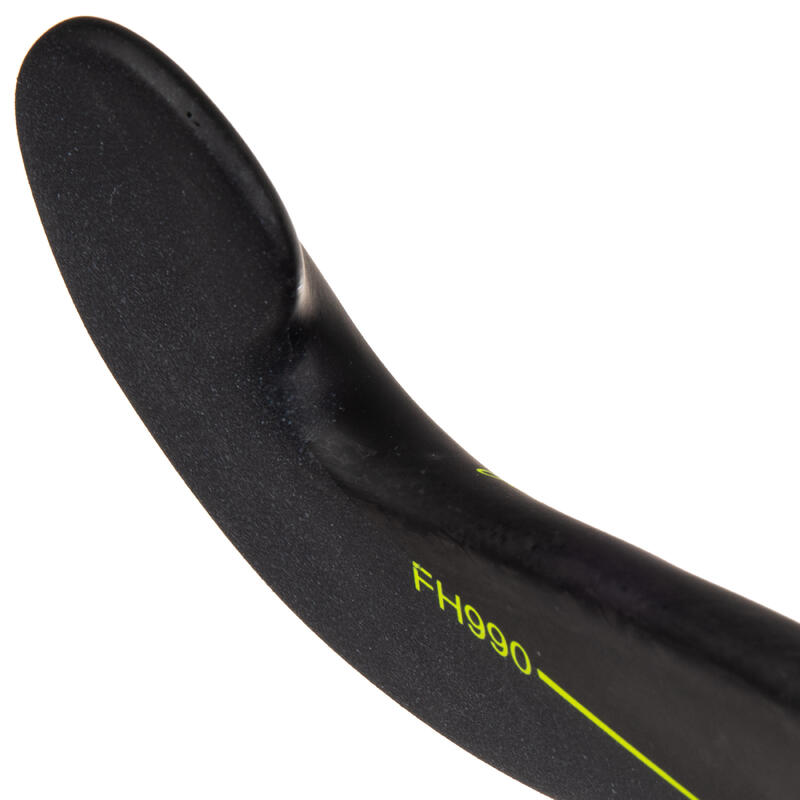 Stick de hockey sur gazon adulte expert Midbow 95% carbone FH990 jaune