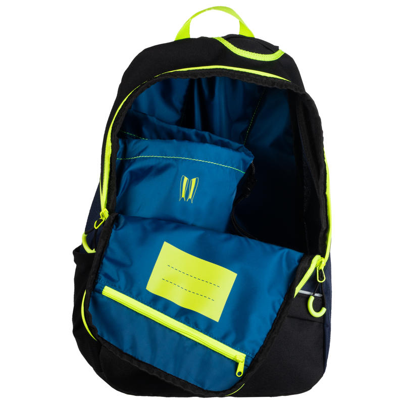 FH100 Kids' Field Hockey Backpack Blue/Yellow Decathlon