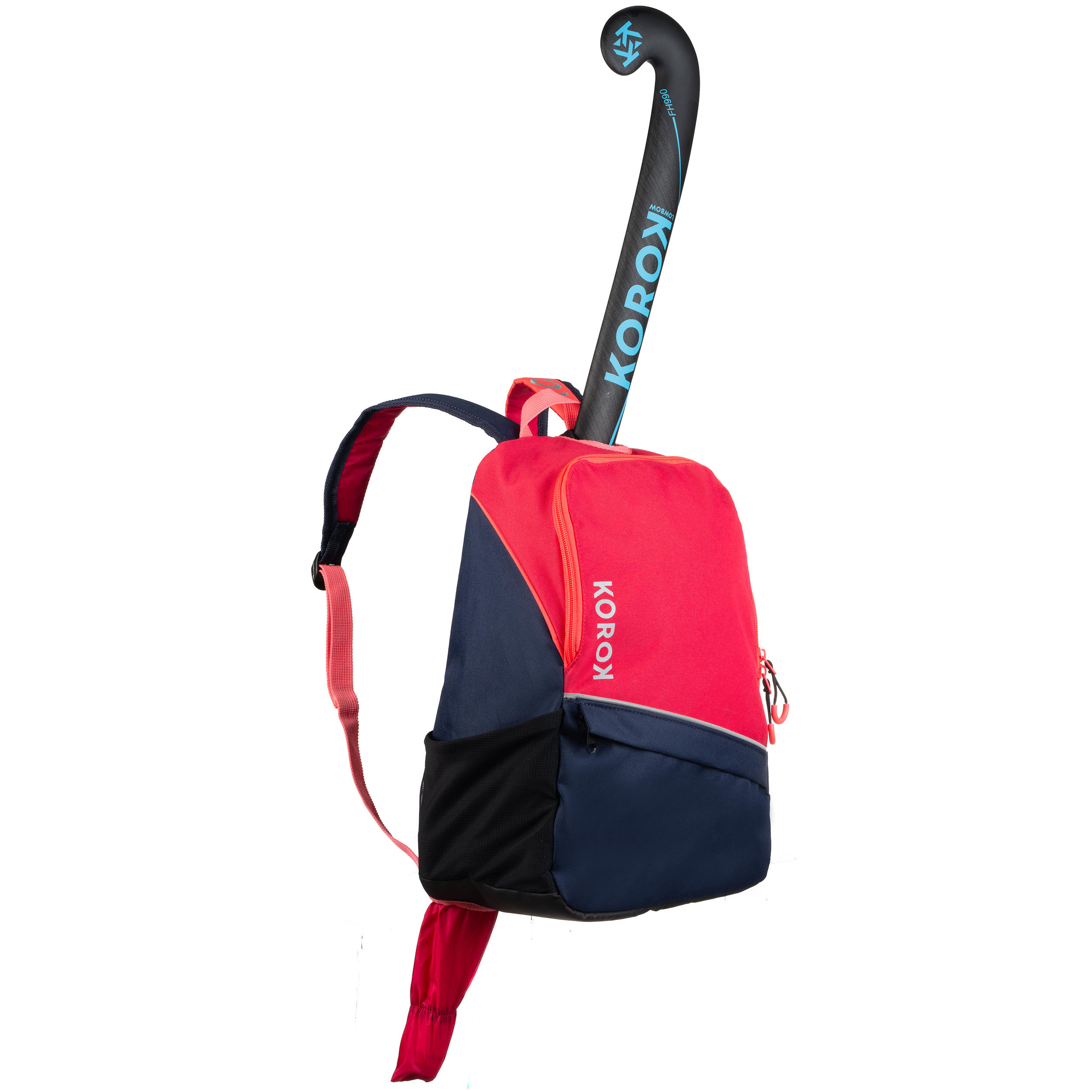 FH100 Kids' Field Hockey Backpack - Blue/Pink 1/10