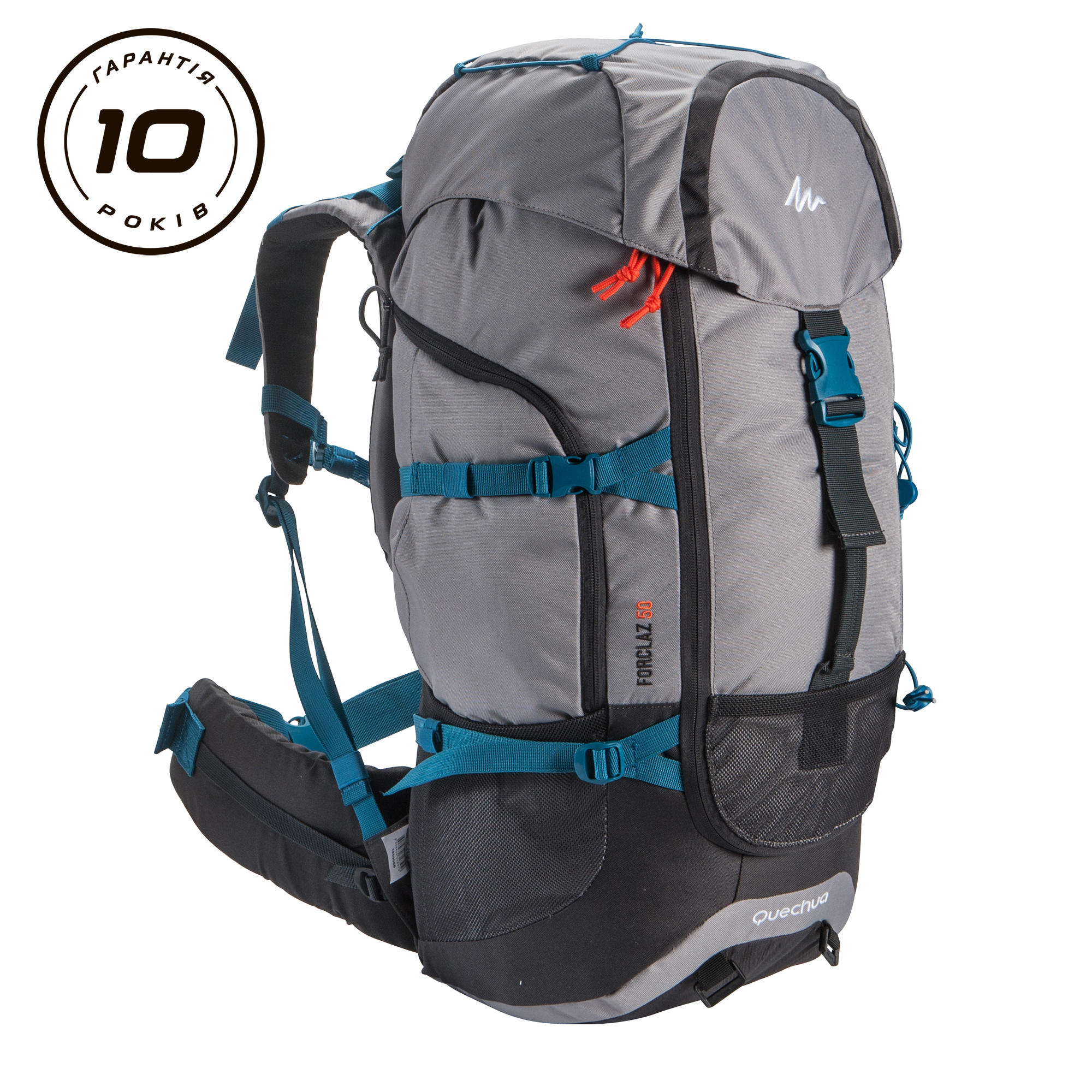 Overdreven Keuze in de rij gaan staan Buy Travel Backpack-Forclaz 50L Grey|Buy Decathlon Rucksacks Online in India