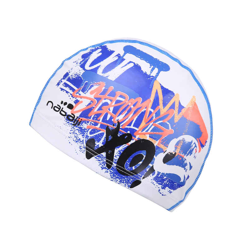 SILICONE MESH SWIM CAP - TAG PRINT