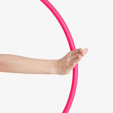 Aro hula hula para gimnasia rítmica de 65cm Domyos rosado
