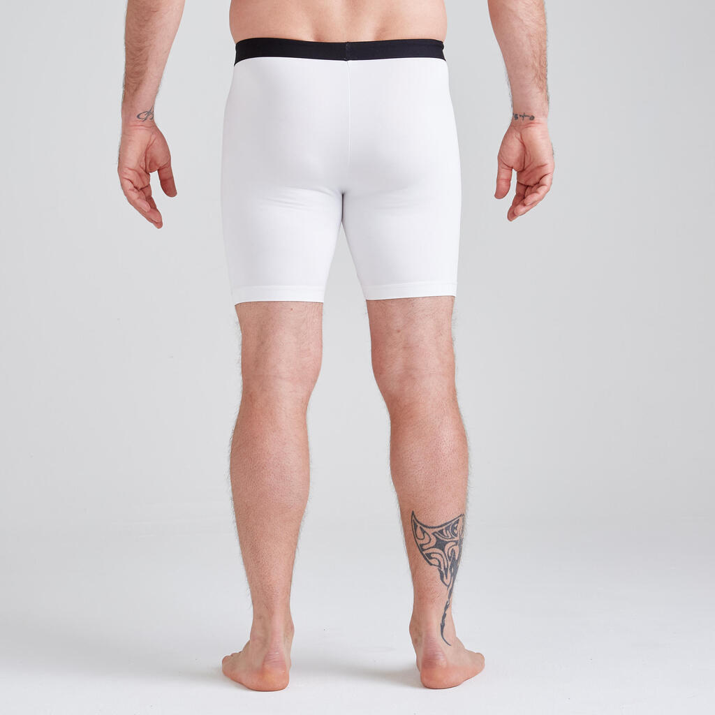 Adult Football Undershorts Keepdry 100 - White