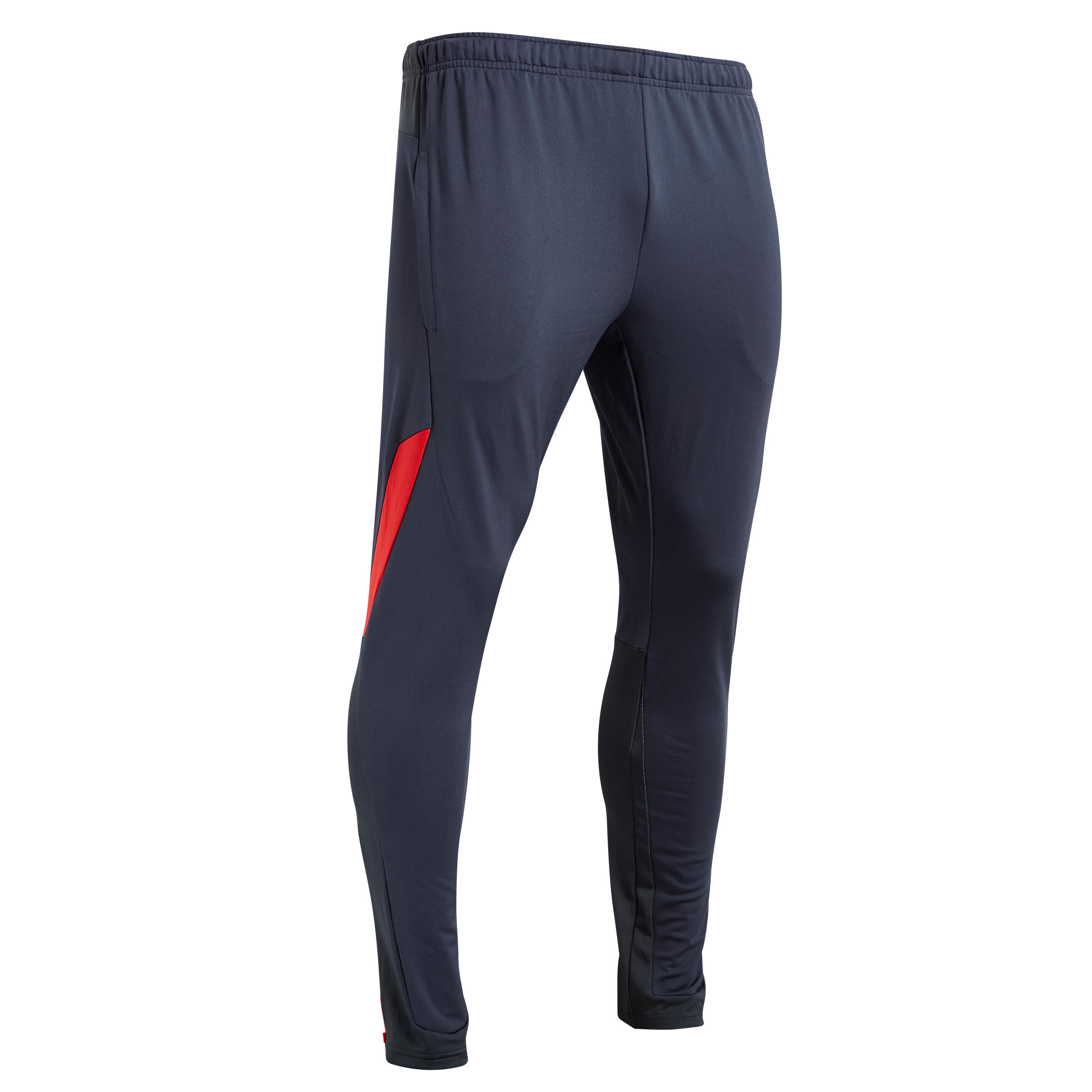 KIPSTA Adult Football Bottoms T500 - Carbon Grey/Red