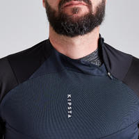 T500 Adult 1/2 Zipper Soccer Training Sweatshirt - Carbon Black