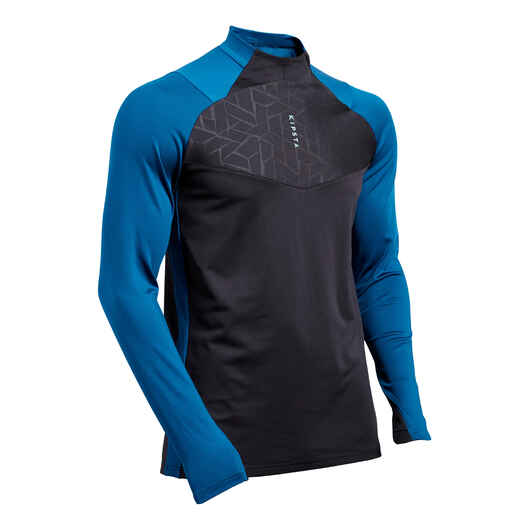 
      Adult 1/2 Zip Limited Edition Football Sweatshirt T500 - Petrol Blue/Black
  