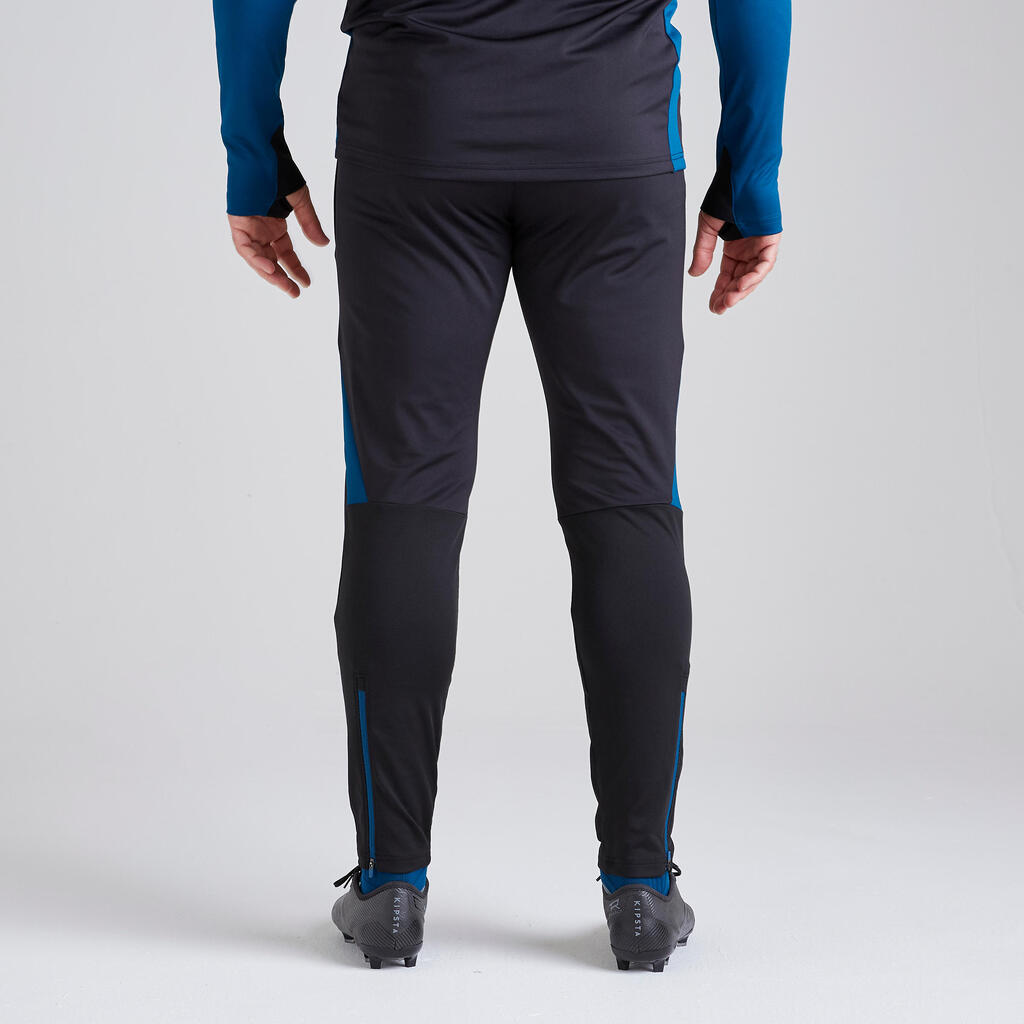 Adult Limited Edition Football Bottoms T500 - Black/Blue