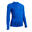 Camiseta térmica de fútbol manga larga Niño Kipsta Keepcomfort 100 azul