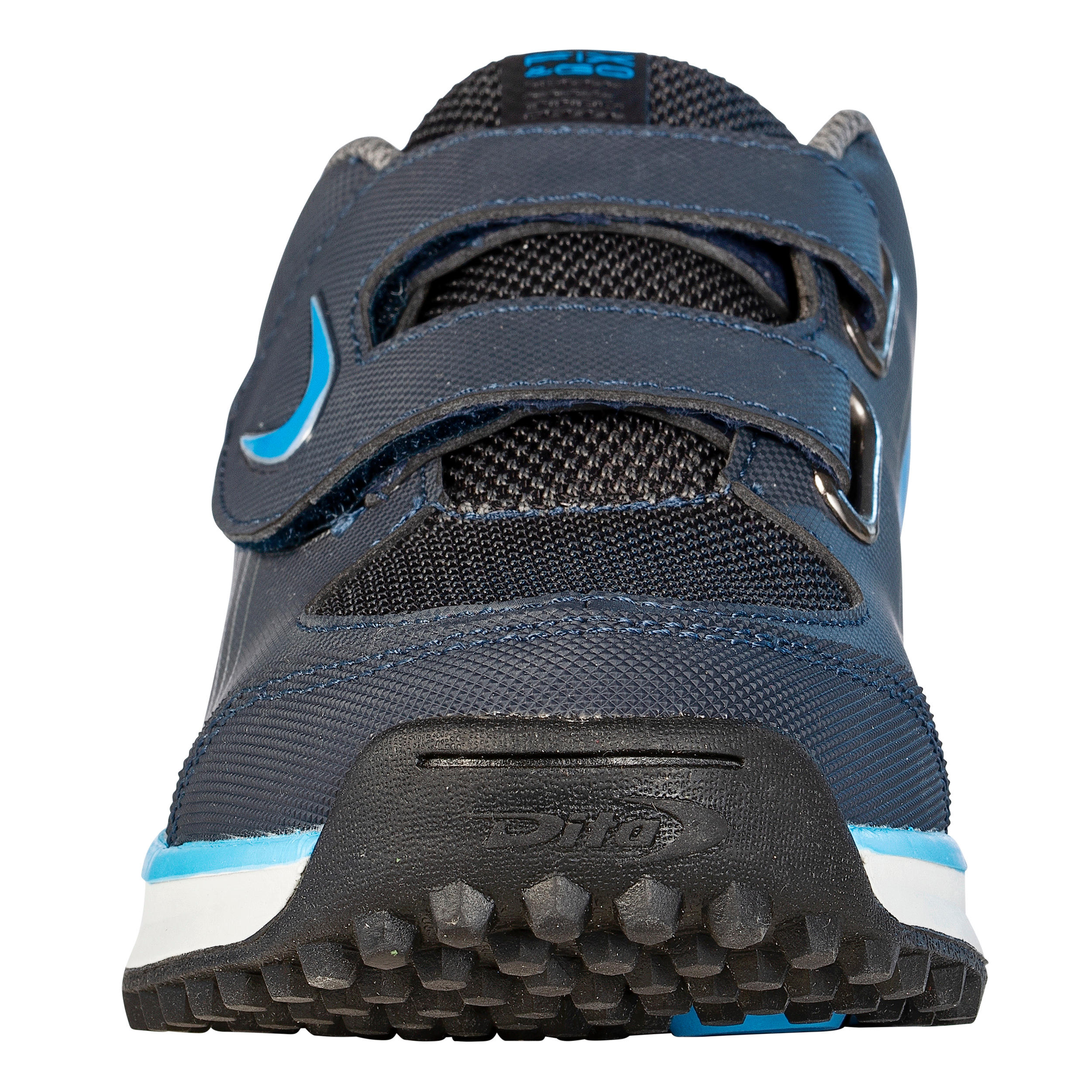 Zapatillas de hockey hierba Niños Dita Fix And Go belcro azules y grises 8/8