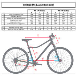 Velo Tout Chemin Riverside 500 Gris Rouge