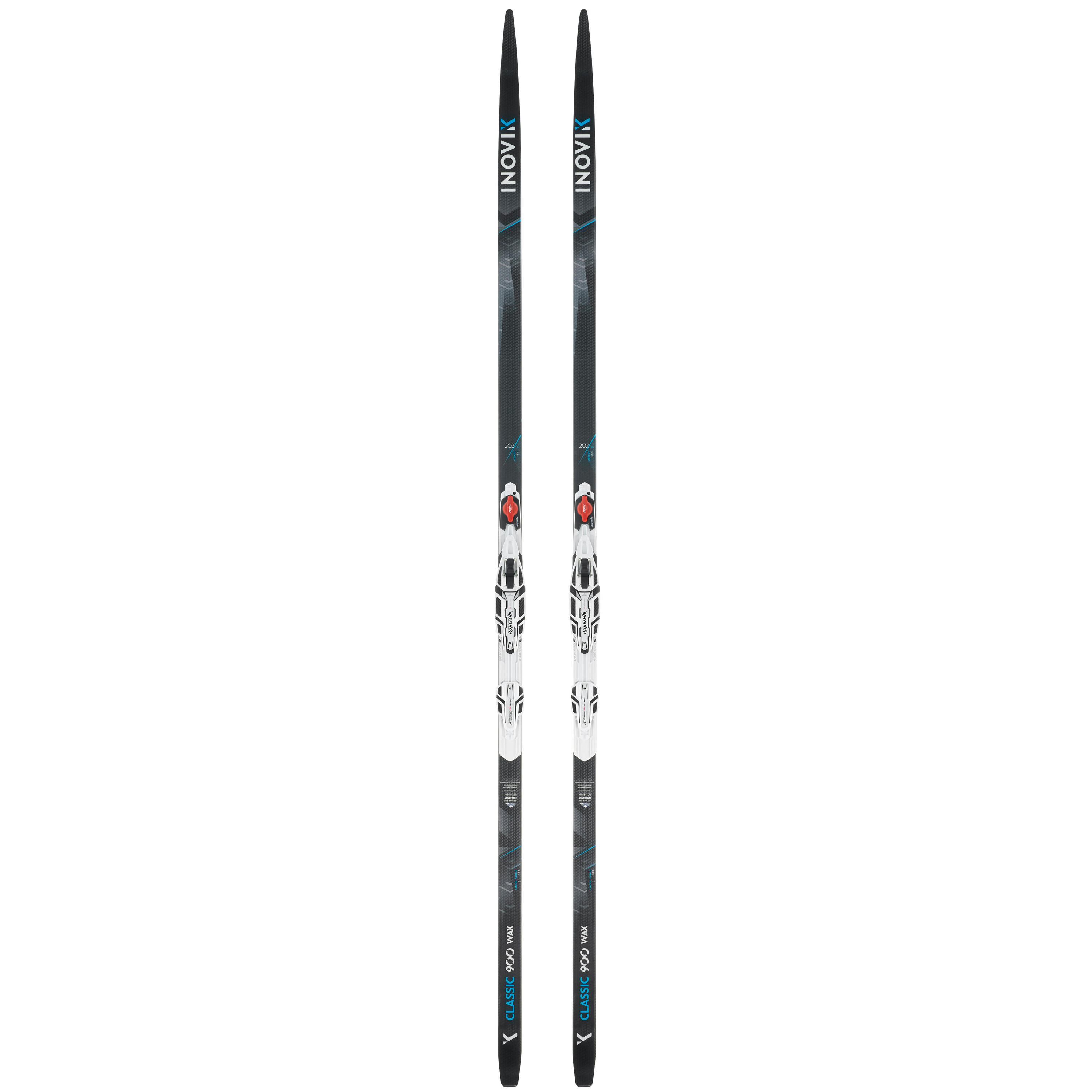 Adult Classic Cross-Country Waxable Ski 900 + Bindings Rottefella / HARD CAMBER 2/6